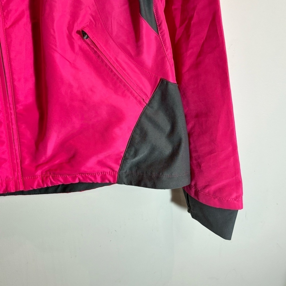 THE RUNNING ROOM Sz XL Pink Grey Reflective Stripes Dots Biking Workout Jacket - Picture 5 of 11